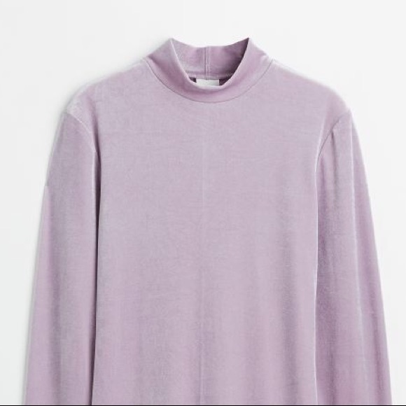 H&M lilac velour bodycon - Picture 4 of 5